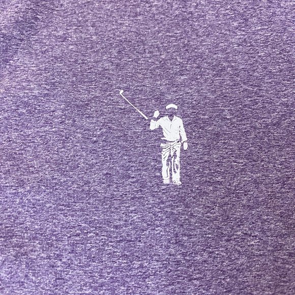 William Murray Performance Golf Polo Heathered Purple XL - Picture 4 of 7